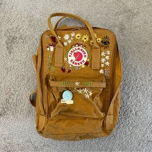Fjallraven Kanken Acorn Backpack 13” Laptop - Custom Embroidered Stitching